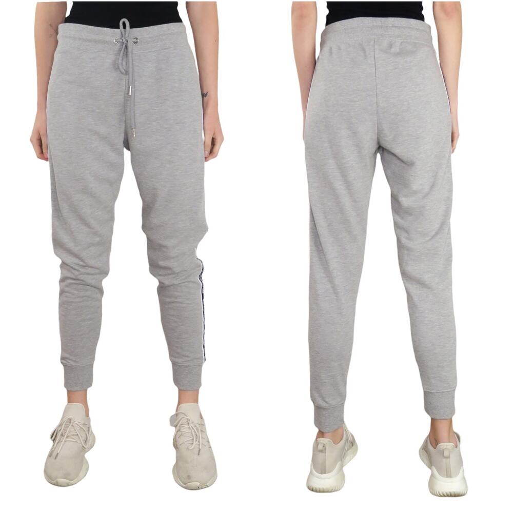 Y2k Bebe Gray & Black Logo Jogger Sweatpants Large - Picture 4 of 8